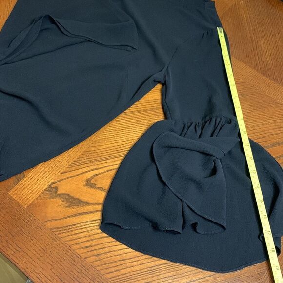 BOBEAU Blouse pullover keyhole back closure 3/4 sleeves with ruching women’s S - Picture 10 of 12